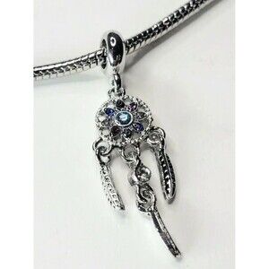 NWT For Pandora Charm Bracelets Dreamcatcher Dangle Charm Rhinestones Sparkly